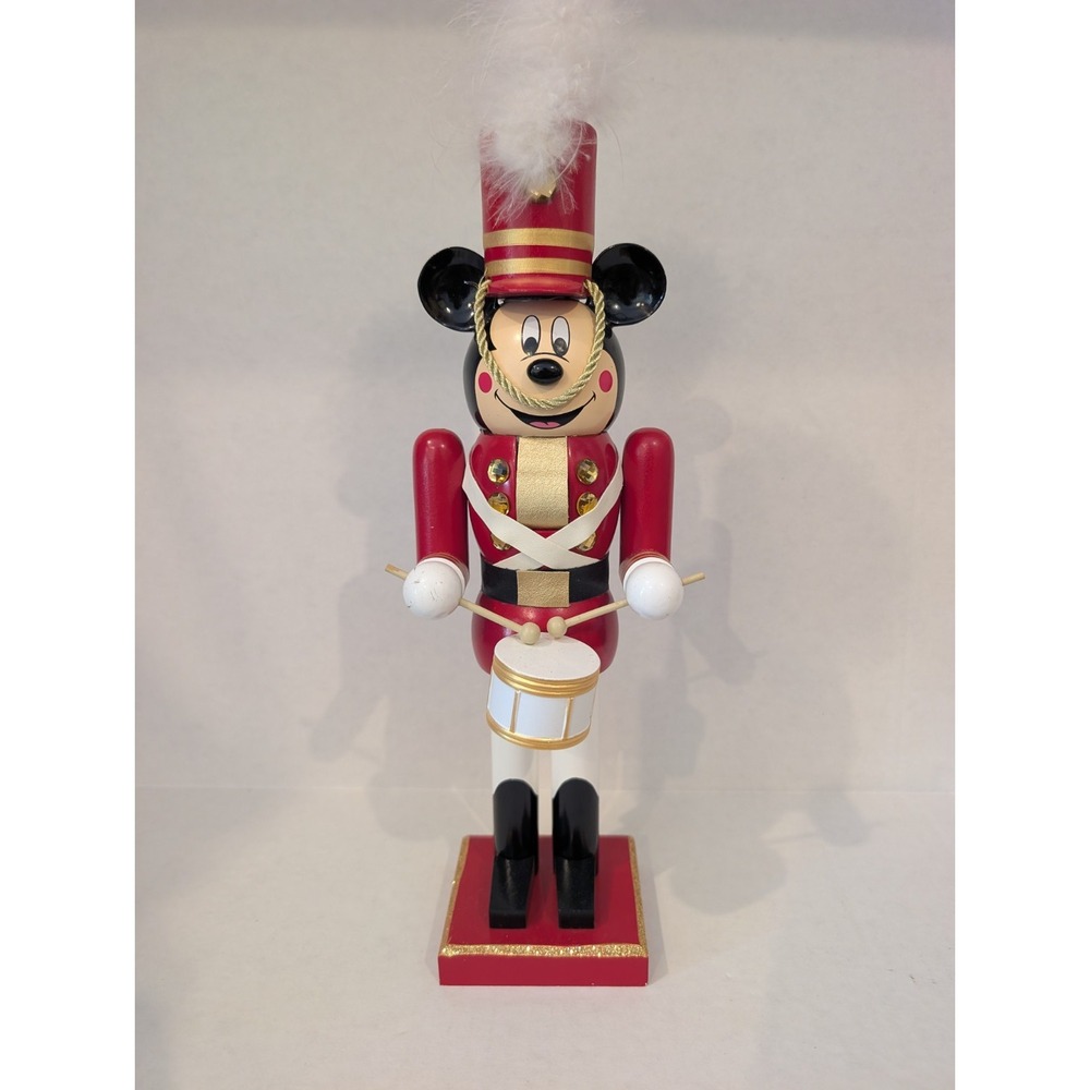 Disney Parks Mickey Mouse Toy Soldier Drummer Nutcracker 14" Christmas W246